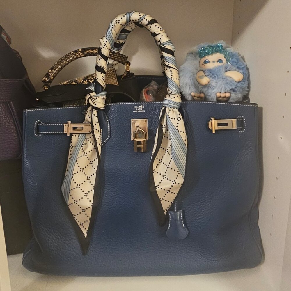 *SaLe* Hermes Birkin 40 Blue Palladium hardware